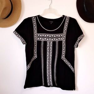 Lucky Brand • embroidered t-shirt